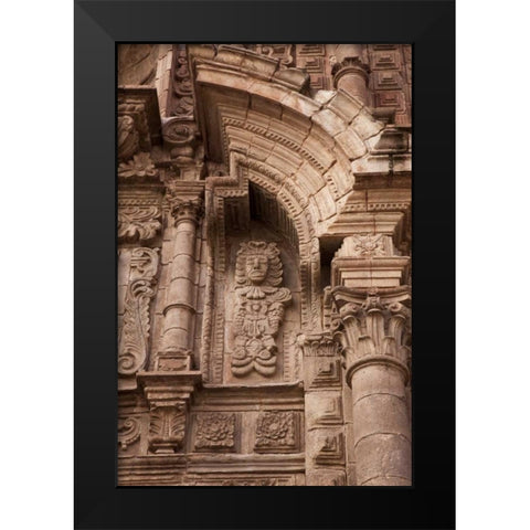 Peru, Cuzco Iglesia de la Compania de Jesus Black Modern Wood Framed Art Print by Kaveney, Wendy