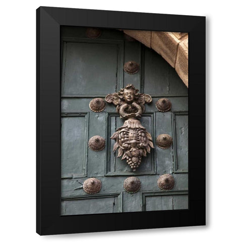 Peru, Cuzco Door detail of a Jesuit church Black Modern Wood Framed Art Print by Kaveney, Wendy