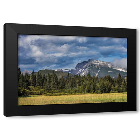Meadow and mountains at Silver Salmon Creek-Lake Clark National Park and Preserve-Alaska Black Modern Wood Framed Art Print with Double Matting by Jones, Adam