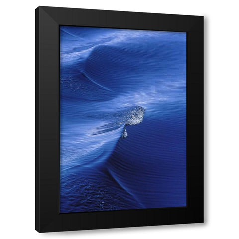 AK, Inside Passage, Pattern from wake behind boat Black Modern Wood Framed Art Print with Double Matting by Rotenberg, Nancy