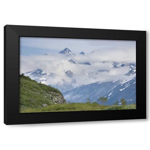 Alaska, Glacier Bay NP Clouds over mountain Black Modern Wood Framed Art Print with Double Matting by Paulson, Don