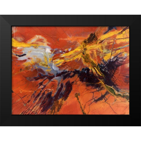 USA, Arizona Close-up of petrified wood Black Modern Wood Framed Art Print by Kirkland, Dennis