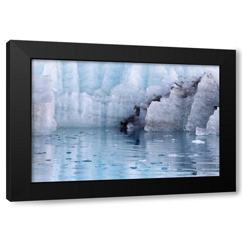 Alaska, Glacier Bay NP Margerie Glacier Black Modern Wood Framed Art Print by Paulson, Don