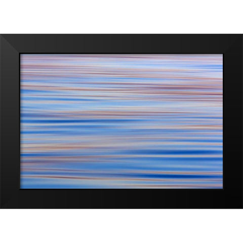 USA, Alaska Water abstract at sunset Black Modern Wood Framed Art Print by Paulson, Don