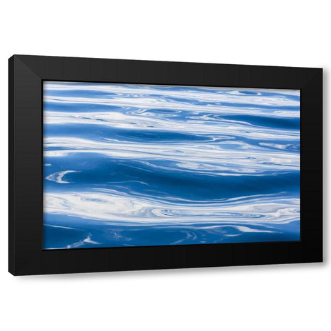 Alaska Water abstract Black Modern Wood Framed Art Print by Paulson, Don
