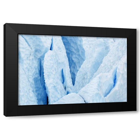 USA, Alaska Matanuska Glacier close-up Black Modern Wood Framed Art Print with Double Matting by Bush, Marie