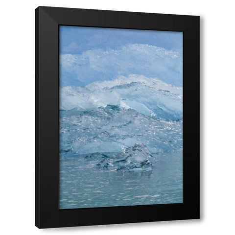 USA, Alaska, Endicott Arm Blue ice and icebergs Black Modern Wood Framed Art Print with Double Matting by Paulson, Don