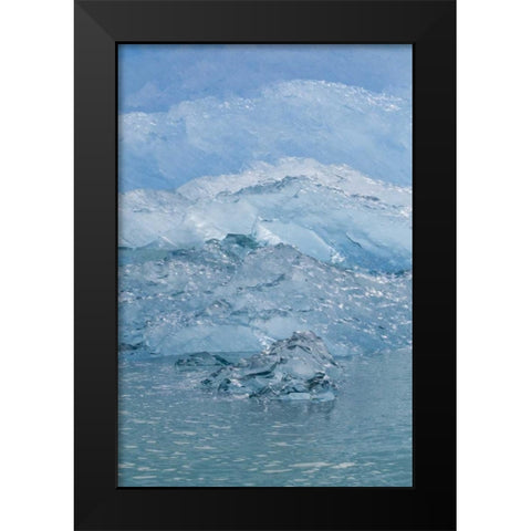 USA, Alaska, Endicott Arm Blue ice and icebergs Black Modern Wood Framed Art Print by Paulson, Don