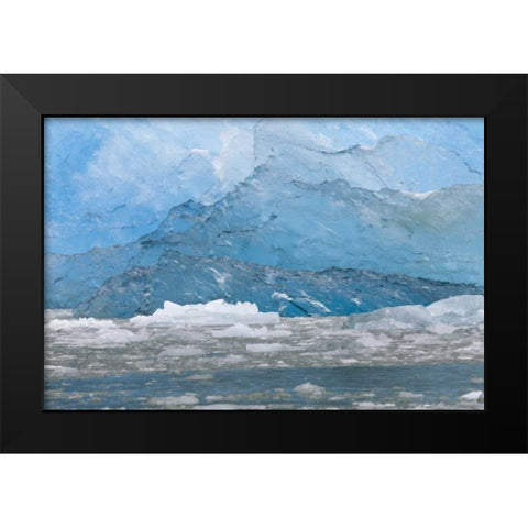 USA, Alaska, Endicott Arm Blue ice and icebergs Black Modern Wood Framed Art Print by Paulson, Don