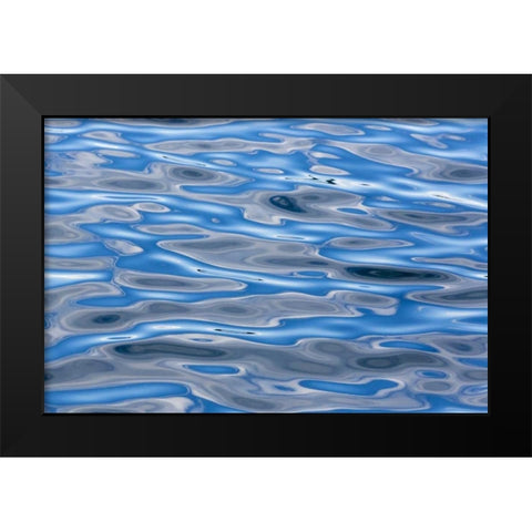 USA, Alaska Water abstract Black Modern Wood Framed Art Print by Paulson, Don