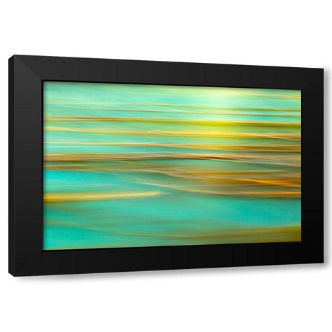 Alaska-Inian Islands Abstract of kelp in motion  Black Modern Wood Framed Art Print by Jaynes Gallery