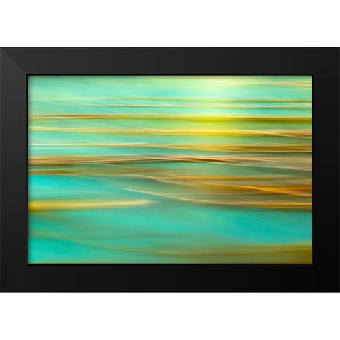 Alaska-Inian Islands Abstract of kelp in motion  Black Modern Wood Framed Art Print by Jaynes Gallery