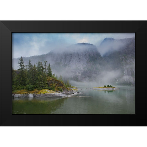Usa-Alaska Endicott Arm Black Modern Wood Framed Art Print by Sederquist, Betty