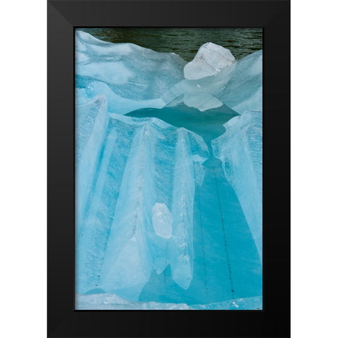 Iceberg textures. Black Modern Wood Framed Art Print by Sederquist, Betty