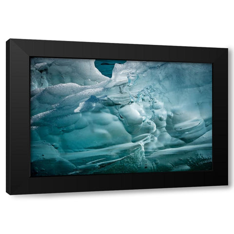 Iceberg textures. Black Modern Wood Framed Art Print by Sederquist, Betty