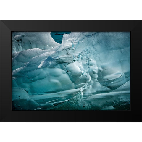 Iceberg textures. Black Modern Wood Framed Art Print by Sederquist, Betty