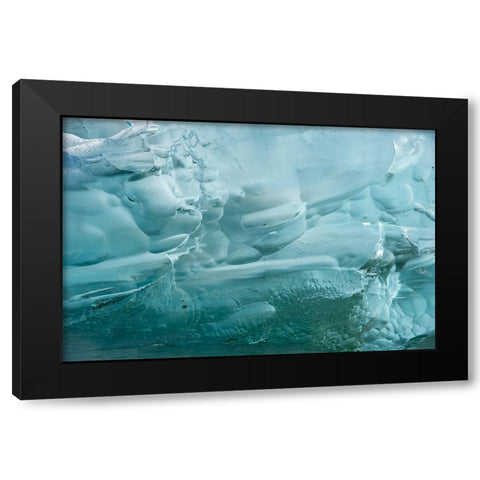 Iceberg textures. Black Modern Wood Framed Art Print by Sederquist, Betty