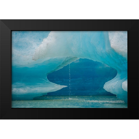 Iceberg melts into Shakes Lake. Black Modern Wood Framed Art Print by Sederquist, Betty