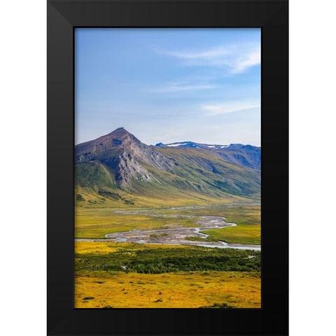USA- Alaska- Gates of the Arctic National Park- Noatak River Black Modern Wood Framed Art Print by Norrsell, Fredrik