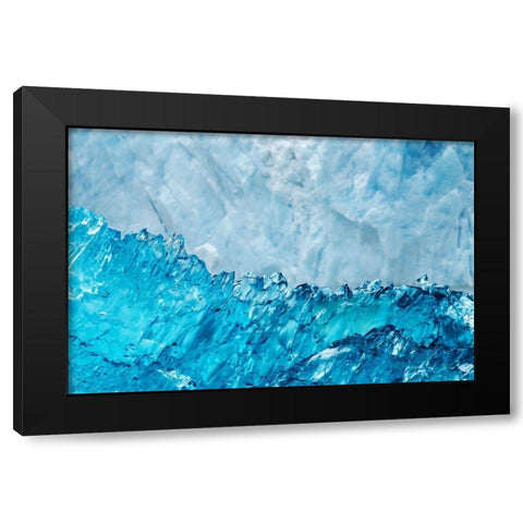 Glacial ice-LeConte Bay-Alaska Black Modern Wood Framed Art Print by Engelbrecht, Jim