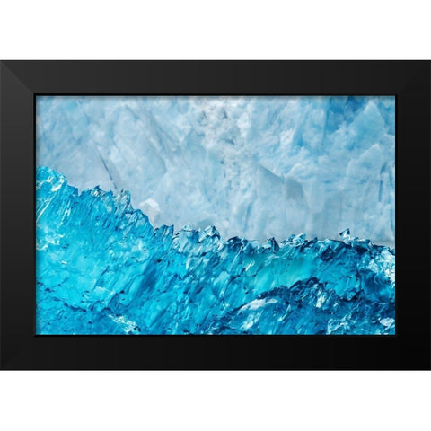 Glacial ice-LeConte Bay-Alaska Black Modern Wood Framed Art Print by Engelbrecht, Jim