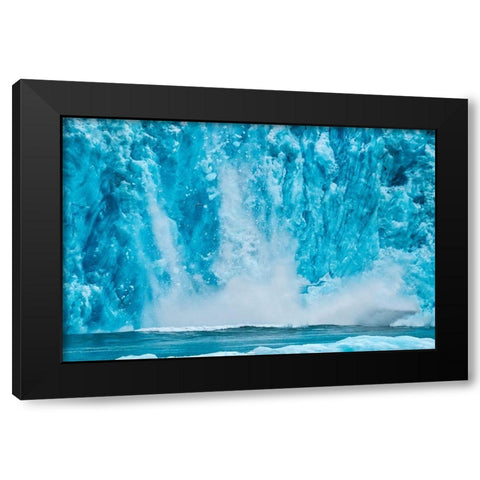 Calving glacier-LeConte Bay-Alaska-USA Black Modern Wood Framed Art Print by Engelbrecht, Jim
