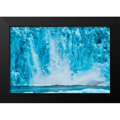 Calving glacier-LeConte Bay-Alaska-USA Black Modern Wood Framed Art Print by Engelbrecht, Jim