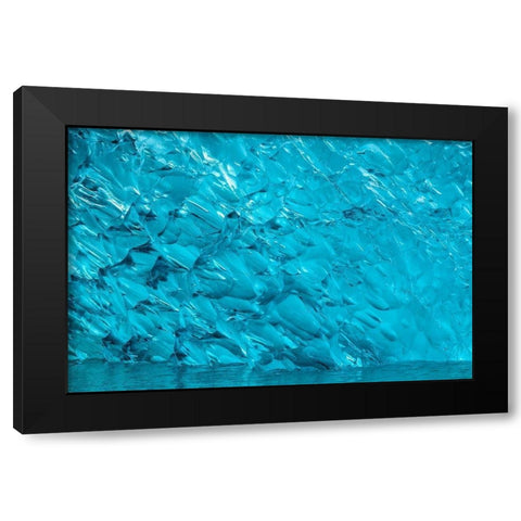 Glacial ice-iceberg-LeConte Bay-Alaska-USA Black Modern Wood Framed Art Print by Engelbrecht, Jim