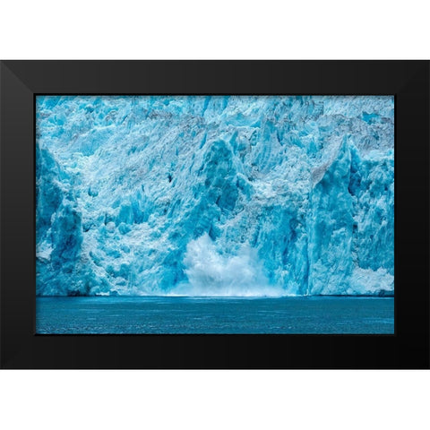 Calving glacier-LeConte Bay-Alaska-USA Black Modern Wood Framed Art Print by Engelbrecht, Jim