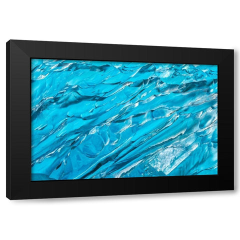 Glacial Ice No 4 Black Modern Wood Framed Art Print with Double Matting by Engelbrecht, Jim
