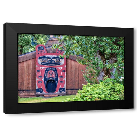 Tinglit clan house-Wrangell-Alaska-USA Black Modern Wood Framed Art Print with Double Matting by Engelbrecht, Jim