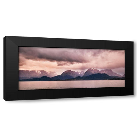 Homer Dusk-Alaska Black Modern Wood Framed Art Print with Double Matting by Ford, John