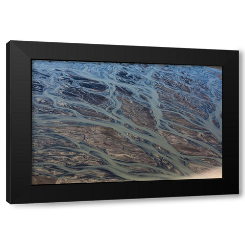 Alaska-mudflat Black Modern Wood Framed Art Print by Sienda, Jolly