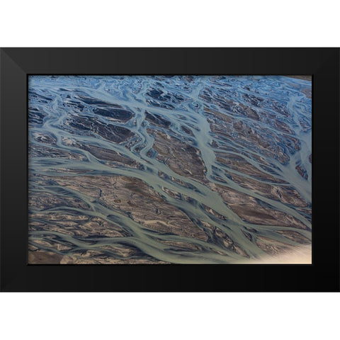 Alaska-mudflat Black Modern Wood Framed Art Print by Sienda, Jolly