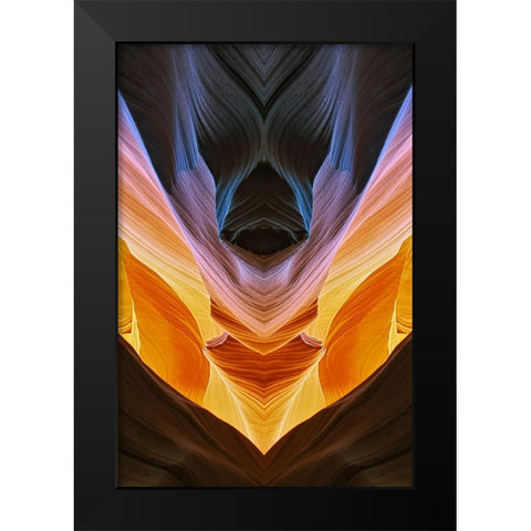View of Antelope Canyon-Page-Arizona Black Modern Wood Framed Art Print by Jones, Adam