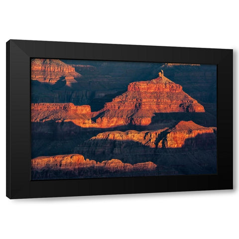 Sunset-Grand Canyon National Park-Arizona Black Modern Wood Framed Art Print by Jones, Adam
