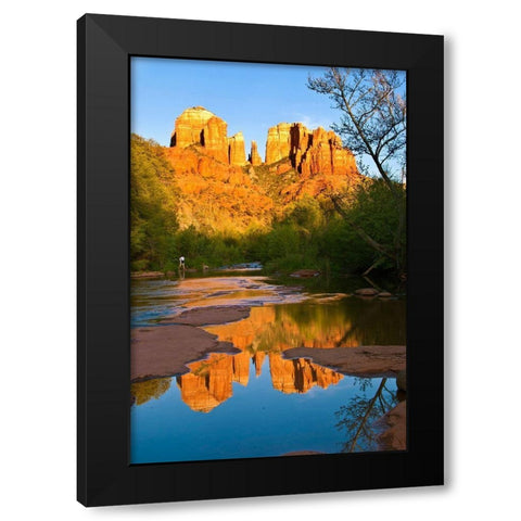 Cathedral Rock-Sedona-Arizona-USA Black Modern Wood Framed Art Print by Miller, Anna