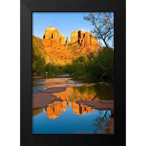 Cathedral Rock-Sedona-Arizona-USA Black Modern Wood Framed Art Print by Miller, Anna