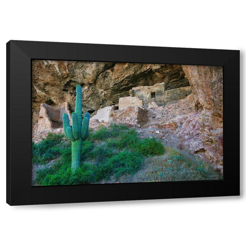 Tonto National Monument-Arizona-USA Black Modern Wood Framed Art Print by Miller, Anna