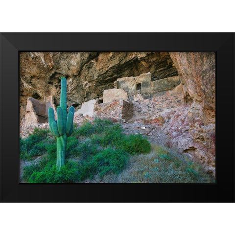 Tonto National Monument-Arizona-USA Black Modern Wood Framed Art Print by Miller, Anna