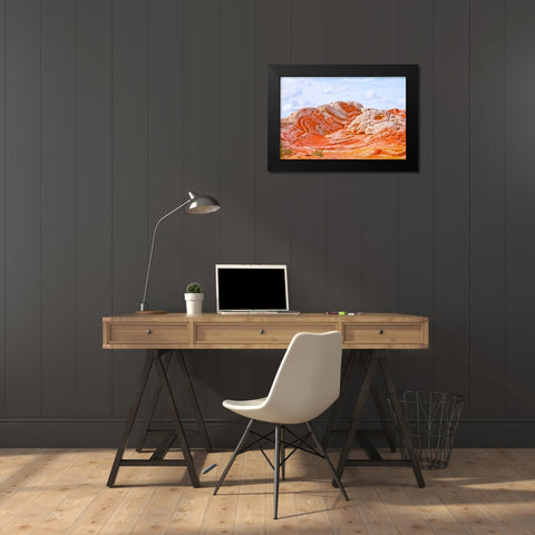 USA-Arizona-Vermilion Cliffs National Monument White Pocket Black Modern Wood Framed Art Print by Friel, Bernard