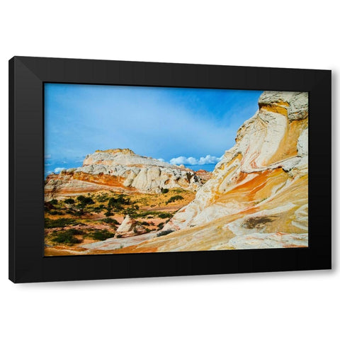 USA-Arizona-Vermilion Cliffs National Monument White Pocket Black Modern Wood Framed Art Print by Friel, Bernard