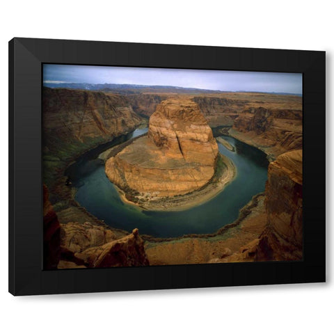 AZ, Horseshoe Bend of the Colorado River Black Modern Wood Framed Art Print by Zuckerman, Jim