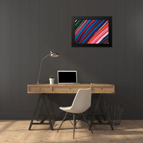 Arizona, Scottsdale Blanket on display in market Black Modern Wood Framed Art Print by Ross, Nancy ,  Steve