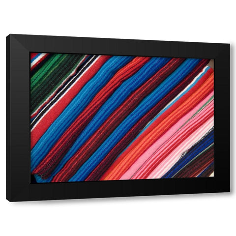 Arizona, Scottsdale Blanket on display in market Black Modern Wood Framed Art Print by Ross, Nancy ,  Steve