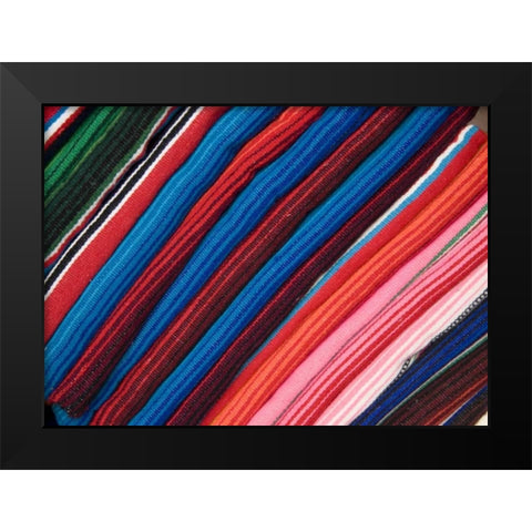 Arizona, Scottsdale Blanket on display in market Black Modern Wood Framed Art Print by Ross, Nancy ,  Steve
