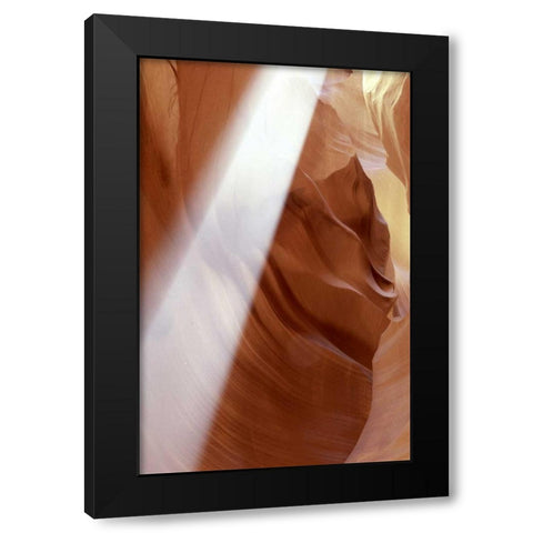 Arizona, Antelope Canyon Sun in a slot canyon Black Modern Wood Framed Art Print with Double Matting by OBrien, Jay