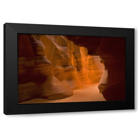 AZ Auntelope canyons glowing wall and floor Black Modern Wood Framed Art Print by Illg, Cathy and Gordon