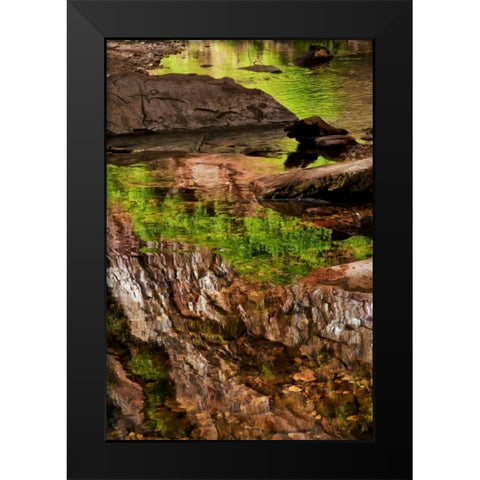 AZ, Sedona, Verdee Valley Spring reflections Black Modern Wood Framed Art Print by OBrien, Jay