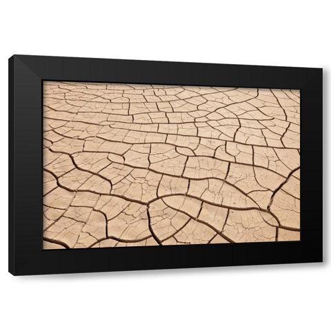 Arizona, Gila Bend Dried river- bottom mud Black Modern Wood Framed Art Print with Double Matting by Paulson, Don